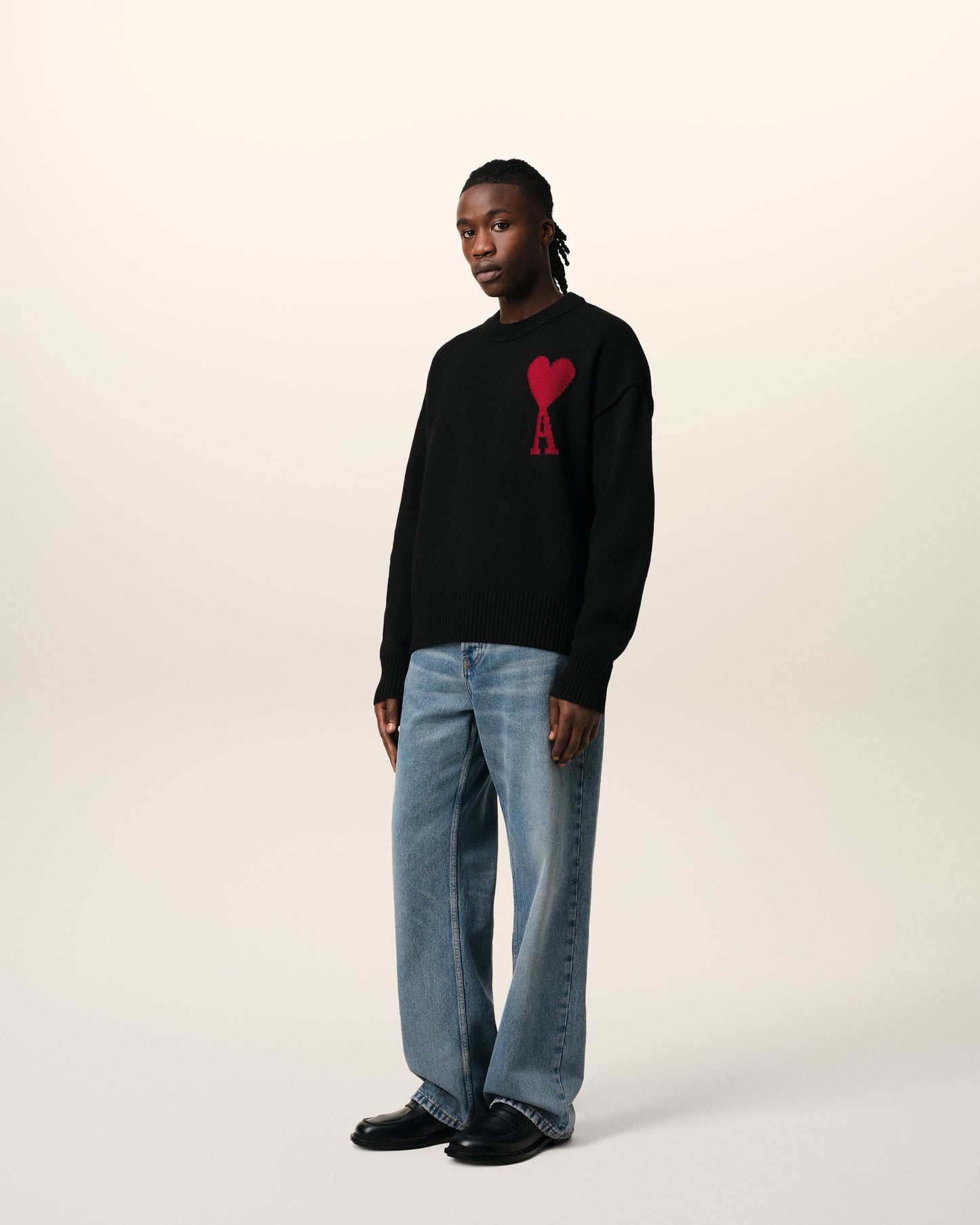 AMI Heart Paris Sweatshirt - Black