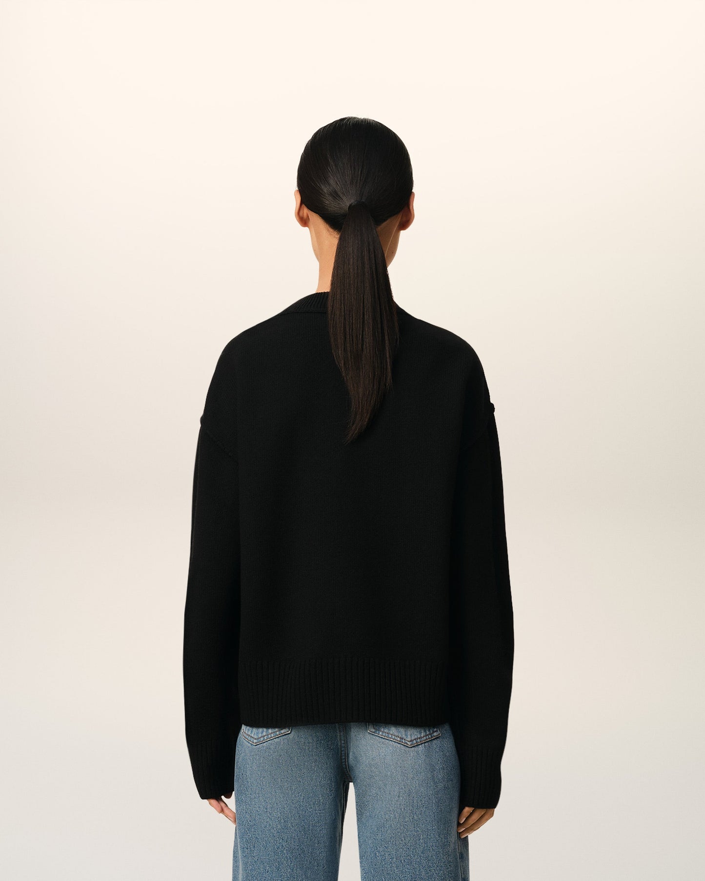 AMI Heart Paris Sweatshirt - Black