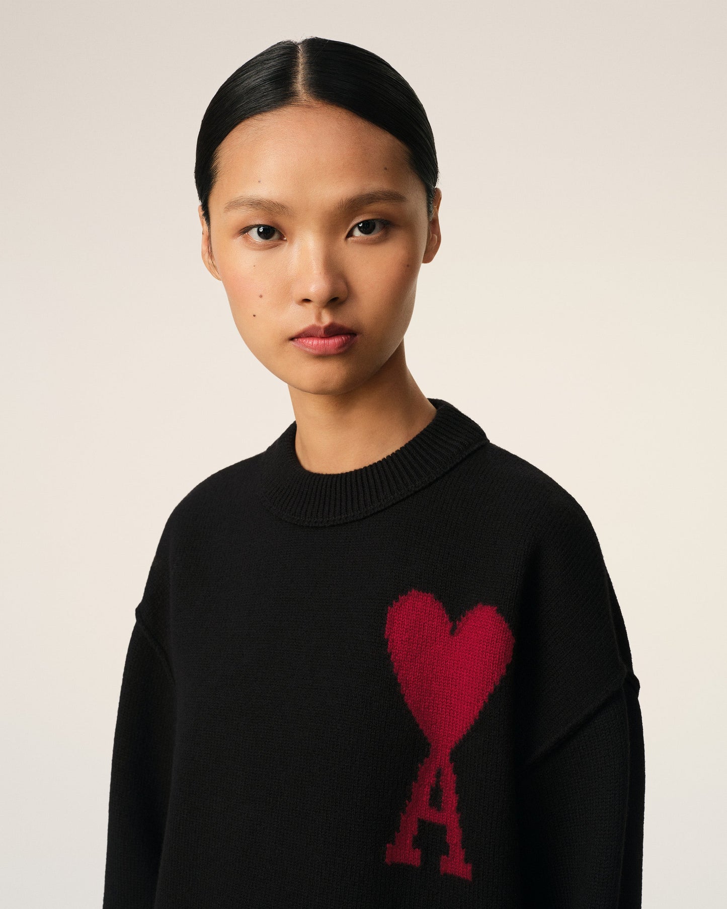 AMI Heart Paris Sweatshirt - Black