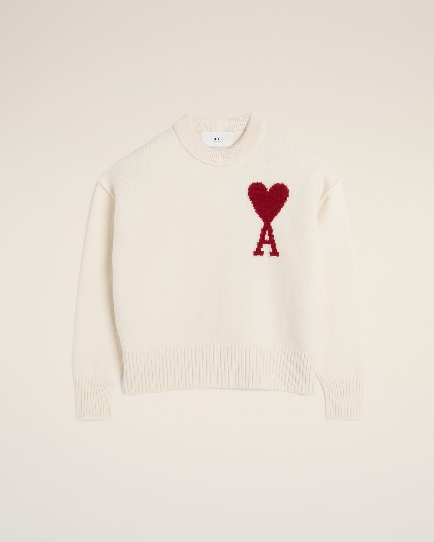 AMI Heart Paris Sweatshirt - White
