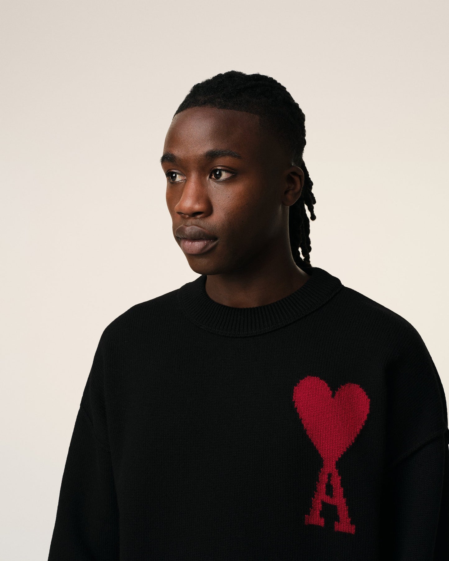 AMI Heart Paris Sweatshirt - Black